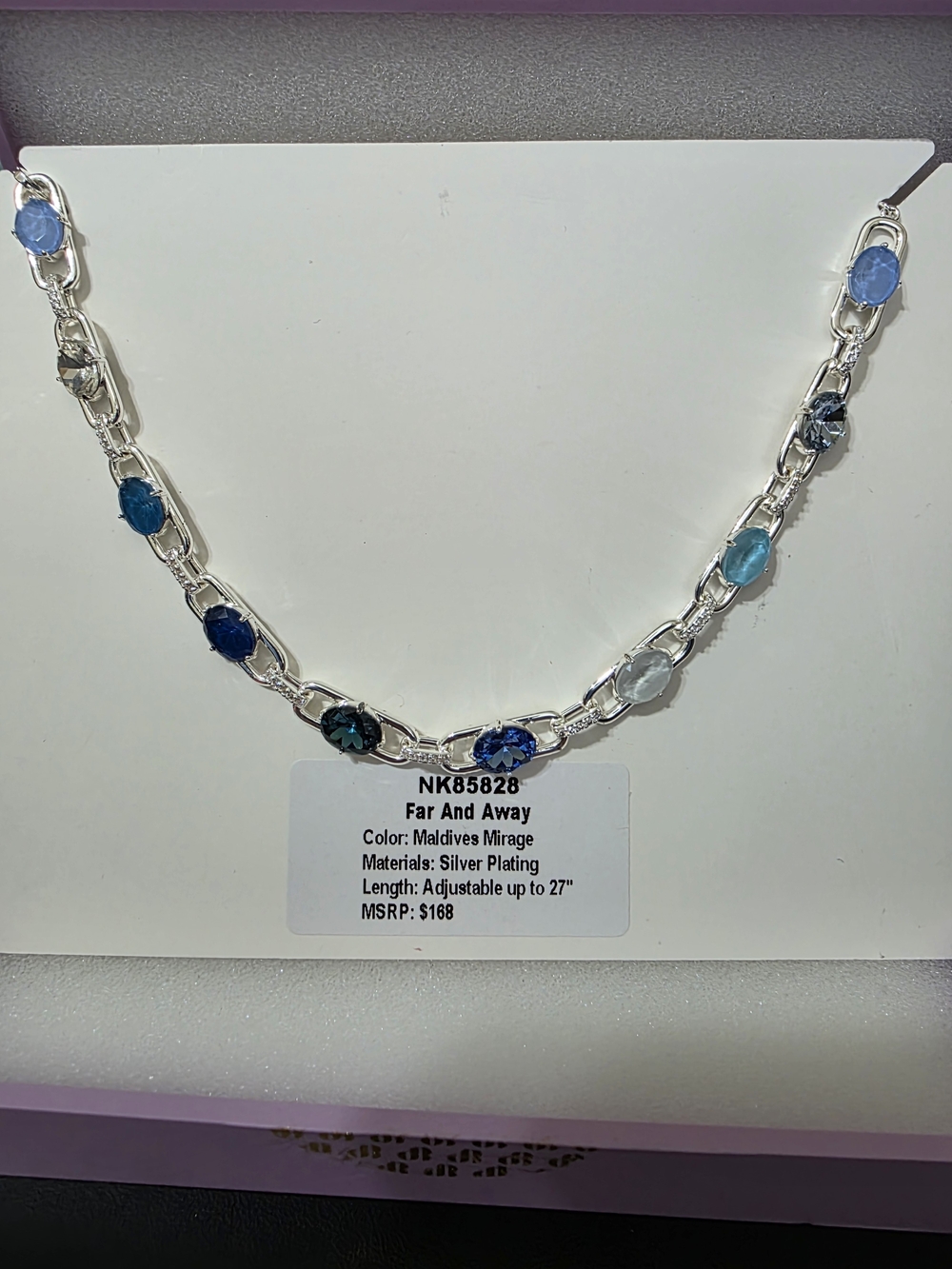 Maldives Mirage Silver-Plated Jewel Candy Necklace